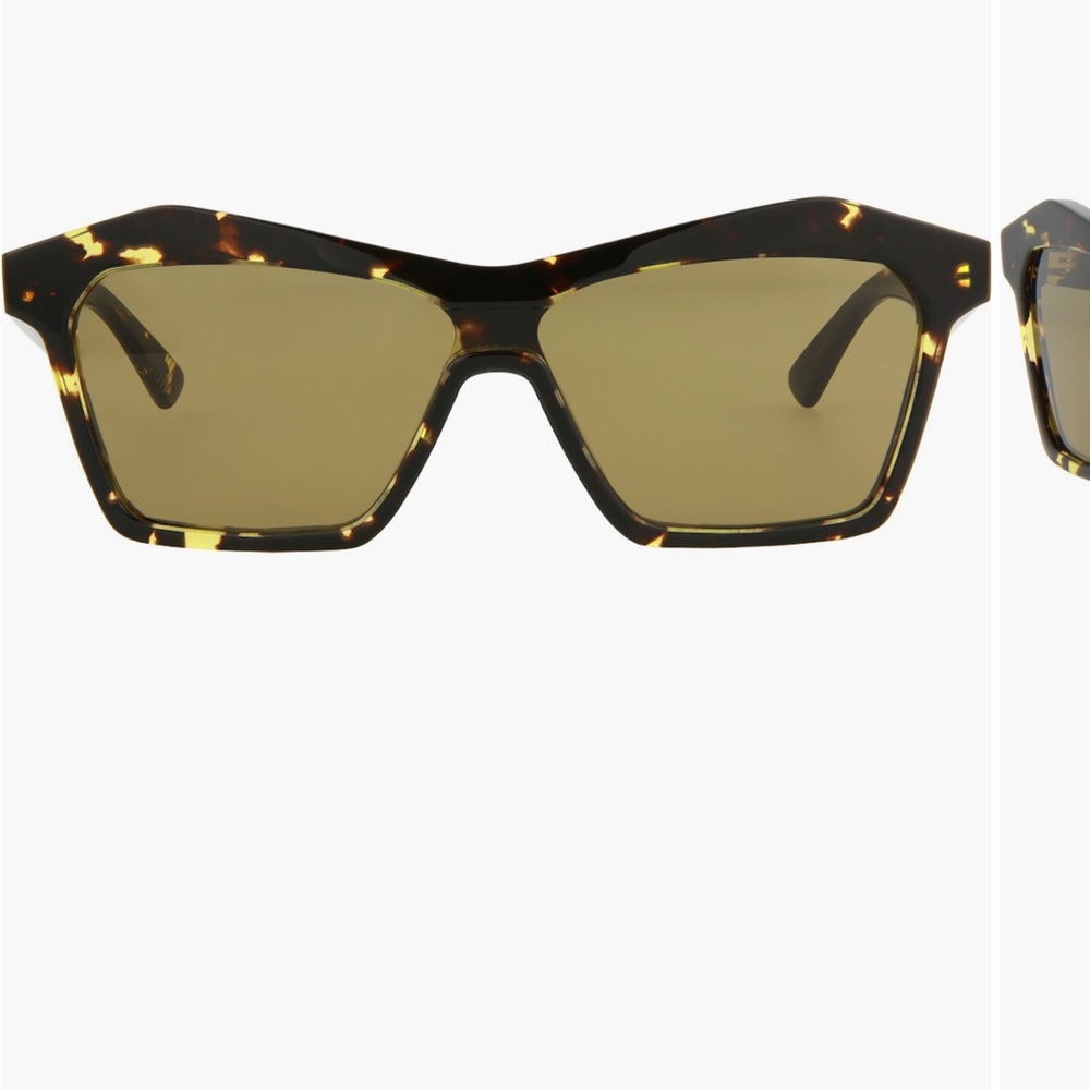 Bottega Veneta Brown Angular Sunglasses